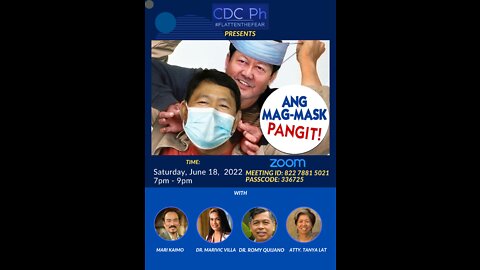 CDC Ph Weekly Huddle: June 18, 2022: Ang Mag-Mask: PANGIT!