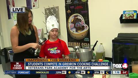 Students compete in Gridiron Cooking Challenge