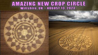 AMAZING New Crop Circle 🛸 August 13 2023 🛸 Wiltshire, UK 👽 PRIME DISCLOSURE 👽