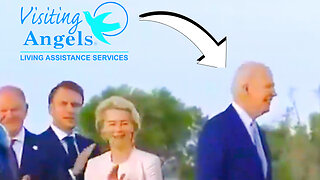 Joe Biden LOST With Parachute guy near world leaders