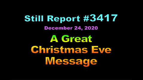 A Great Christmas Eve Message, 3417