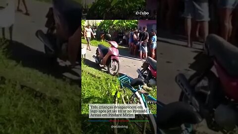 Três crianças desaparecem em lago após jet ski virar no Povoado Areias em Pindaré Mirim