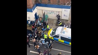 Protesters Attack Cops In London