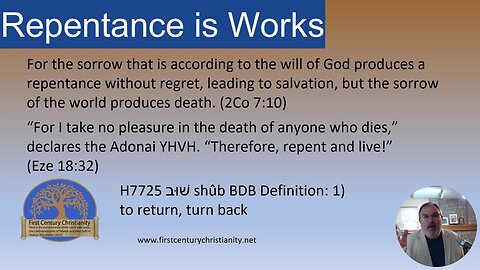 Repentance is Works