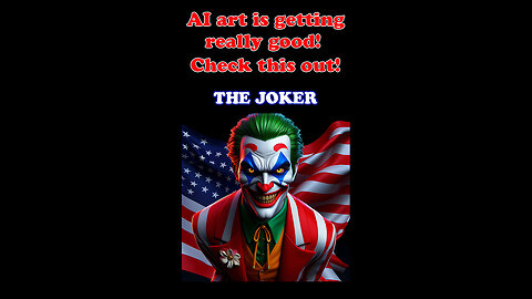 Digital AI art is getting shockingly good! Check this out! Part 11 - Joker.