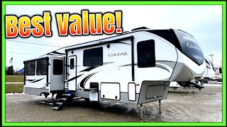 "BEST VALUE" FULL TIME RV MID BUNK! 2021 Cougar 368BMI Fifth Wheel