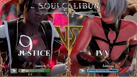 SoulCalibur VI — QunnyB (Justice) VS Amesang (Ivy) | Xbox Series X Ranked