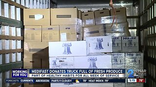 Medifast donates fresh produce to Maryland Food Bank