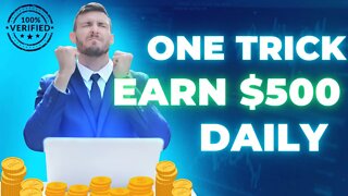 One Simple Trick to Earn $500 Daily - How to Make money online | Fact's Tech