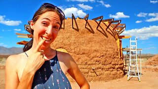 She's Been Waiting YEARS For This! | Building a Sustainable Earthbag Home in the Desert