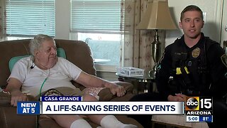 Arizona man credits Casa Grande police officer with saving his life