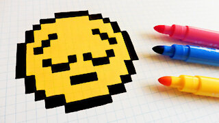 how to Draw Kawaii emoji - Hello Pixel Art by Garbi KW 6
