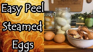 Easy Peel Steamed Eggs