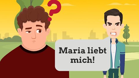 Deutsch lernen| Dialog | Paul liebt Maria!😡❤️‍🔥| Wortschatz und wichtige Verben