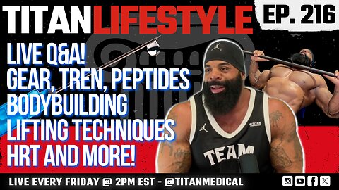 Titan Lifestyle w/ BIG DRU! | Live Q&A! | Bodybuilding, Tren, Lifting Techniques, HRT and more!