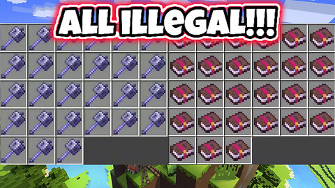 Getting all the Illegal Books and Maces possible in 1.21.0.23 Minecraft Bedrock