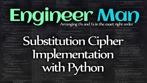 Substitution Cipher Implementation with Python