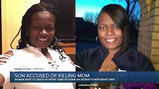 Son accused of killing mom in Detroit