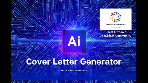 An AI Cover Letter Generator from a Good Source