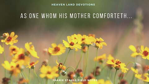 Heaven Land Devotions - As One Whom His Mother Comforteth...