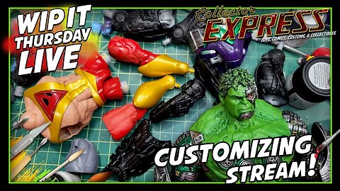 Customizing Action Figures - WIP IT Thursday Live - Episode #25 - Painting, Sculpting, and More!