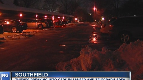 Thieves strike cars at Southfield condo complex