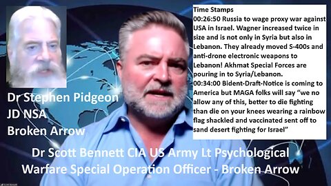 Dr Bennet w/Dr Pidgeon: Obama Hillary and Jew are psychopathic genocidal lunatics who like to kill