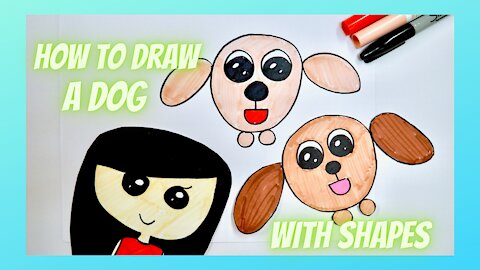 How to Draw a Dog with Shapes