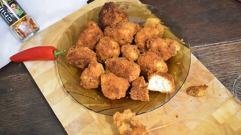 Cauliflower Florets Breaded and Fried to Perfection : Romanian Style!