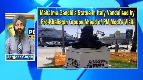 LIVE : MAHATMA GANDHI'S STATUE IN ITALY VANDALISED BY PRO-KHALISTAN GROUPS AHEAD OF PM MODI'S VISIT