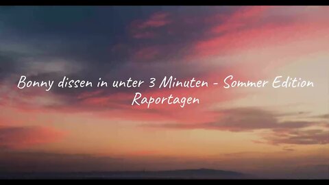 Raportagen - Bonny dissen in unter 3 Minuten - Sommer Edition (Lyrics)