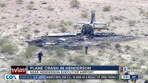 Plane crashes near Henderson airport