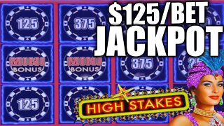 $125/BET JACKPOT on LIGHTNING LINK HIGH STAKES HIGH LIMIT SLOT!