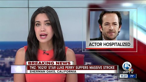 TMZ: 'Beverly Hills 90210' actor Luke Perry has massive stroke