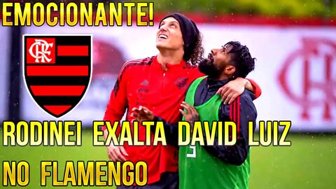 DESPEDIDA EMOCIONANTE! RODINEI FAZ DECLARAÇÃO E EXALTA DAVID LUIZ NO FLAMENGO É TRETA!!!