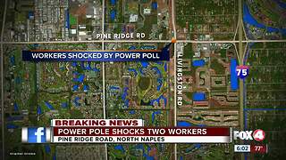 Power Pole Shocks Two Workers