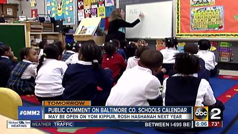 Baltimore Co. schools to vote on class during Jewish holidays