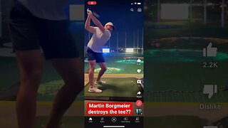 Long drive champ Martin Borgmeier destroys the tee? #martinborgmeier #longdrive #golf