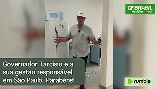 Governador Tarcísio e a sua gestão responsável em São Paulo. Parabéns!