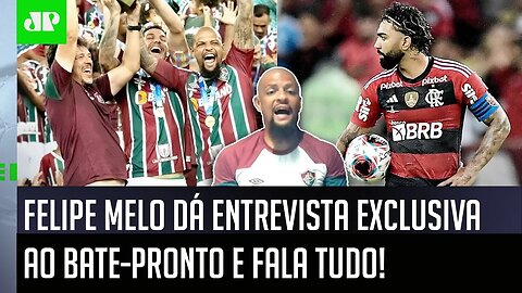 EXCLUSIVO! Felipe Melo DESABAFA: "NÃO É POSSÍVEL! NINGUÉM FALA que o Fluminense contra Flamengo..."