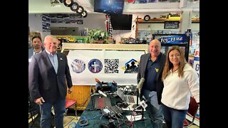 ADMIRAL KUBIC Veterans For America First spokesman Trump Bus Tour live with Fredericks 10-21-22