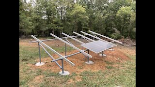 Off Grid Home - Solar Ground Mounts