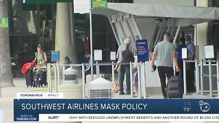 Southwest Airlines mask policy