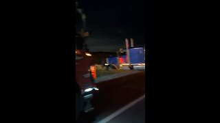 Truck Spins Out Into Ditch