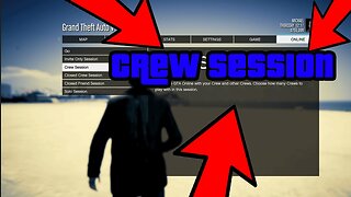 How to make a crew session in gtav online