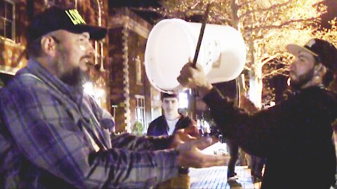 DEMONIC DRUMMER - Street Preaching in Salem, MA - HALLOWEEN | Kerrigan Skelly