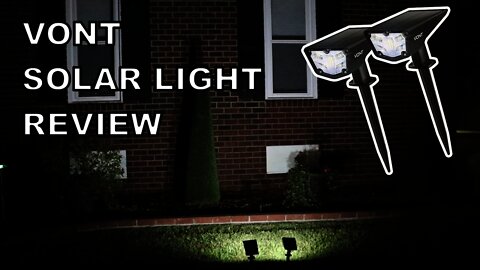 VONT solar light review and lighting test (with sound this time sorry)