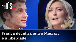 Segundo turno na França será entre Macron e Le Pen