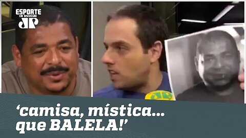 Repórter zoa Vampeta após vice: "camisa, mística... que BALELA!"