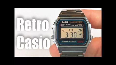 Casio A158W-1 Stainless Steel retro Digital Watch Review